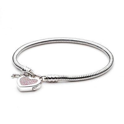 Pulsera Plata de Ley  Corazón