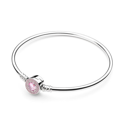 Pulsera Plata de Ley Rígida