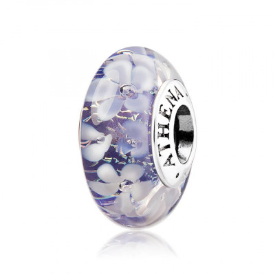 Encanto de cristal de Murano Púrpura Flowers